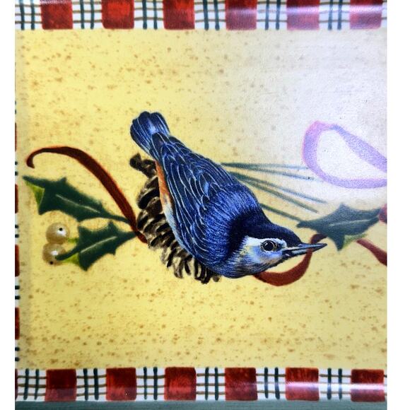 Lenox Retired Winter Greetings Catherine McClung Everyday 13" Rectangular Tray - Picture 2 of 6